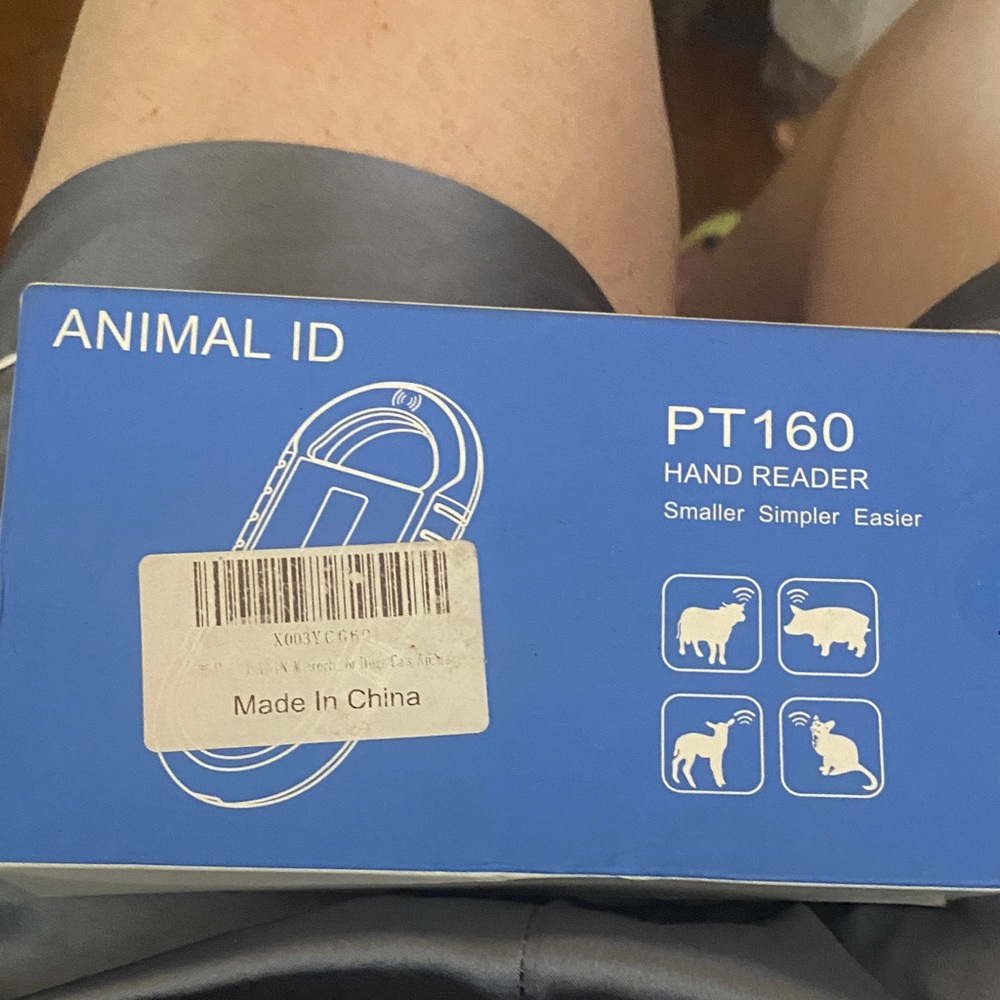 PT160 Animal ID Hand Reader - read microchipped pets like vet